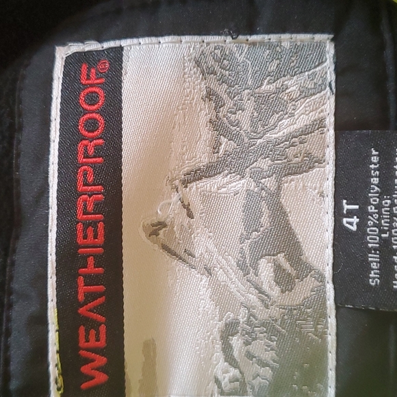 Weatherproof 4T zipper front winter jacket - Picture 9 of 10